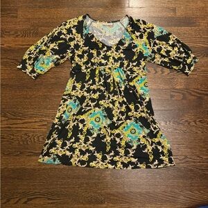 Black and Gold Dress